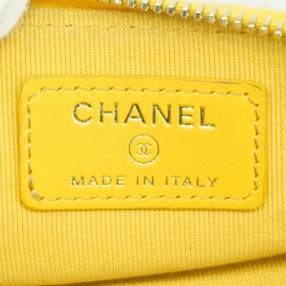 CHANEL Yellow Caviar Leather Wallet - Picture 4 of 8